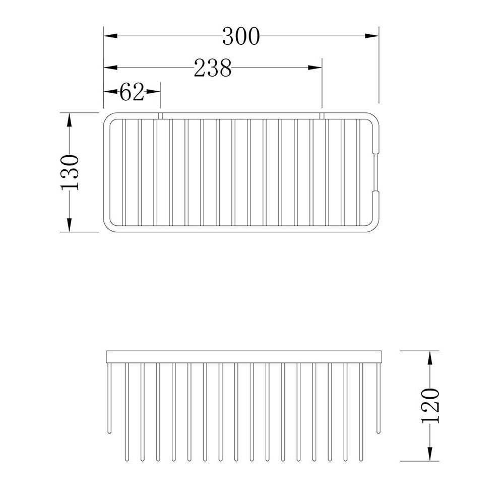 Portagel AZORIN rectangular CROMO brillo - Imagen 5