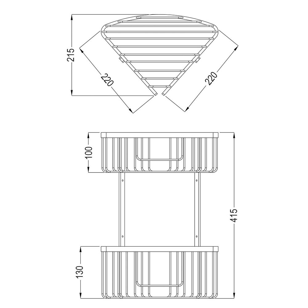 Portagel doble esquina BLANCO mate - Imagen 5