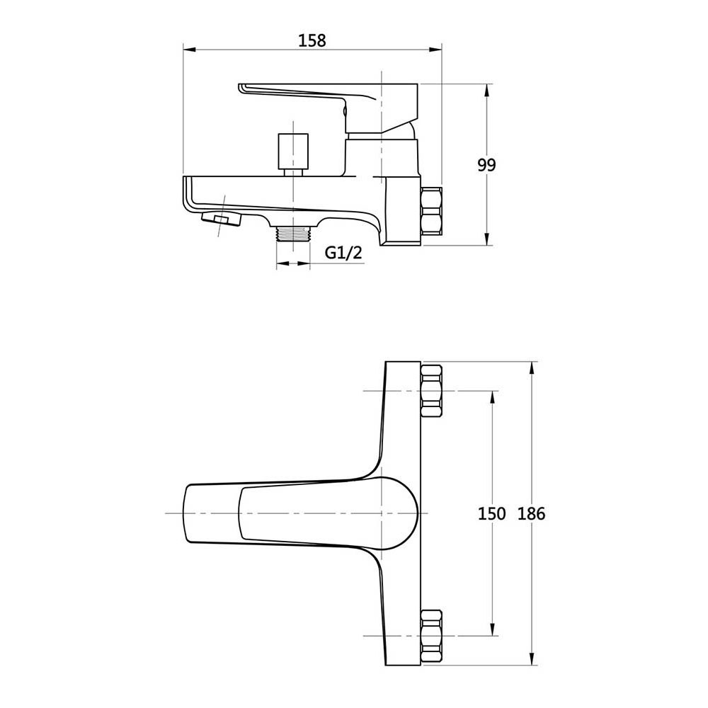 Grifo de Bañera monomando FUSTER CROMO brillo - Imagen 5