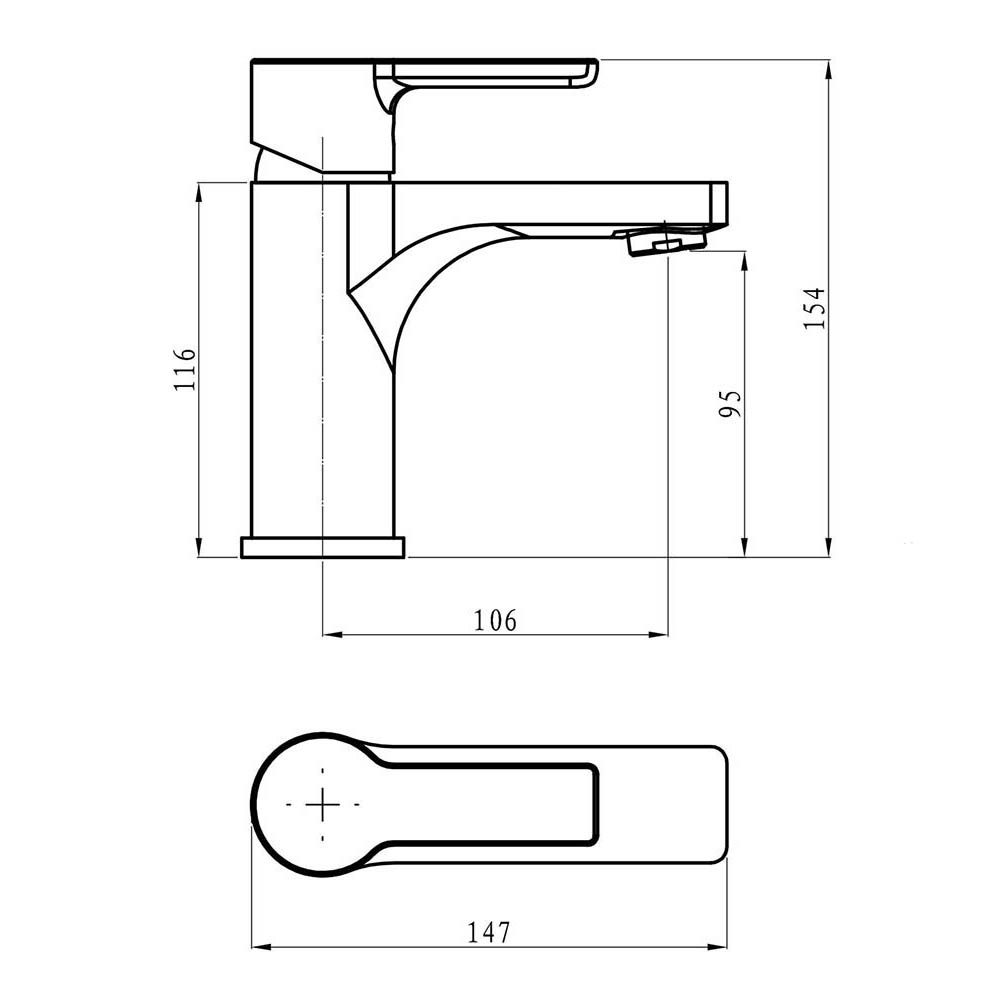 Grifo de Lavabo monomando PINEDA CROMO brillo - Imagen 5
