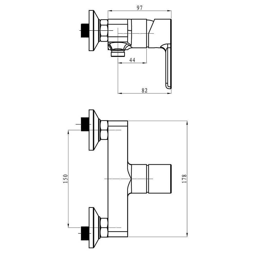 Grifo de Ducha monomando PINEDA CROMO brillo - Imagen 5