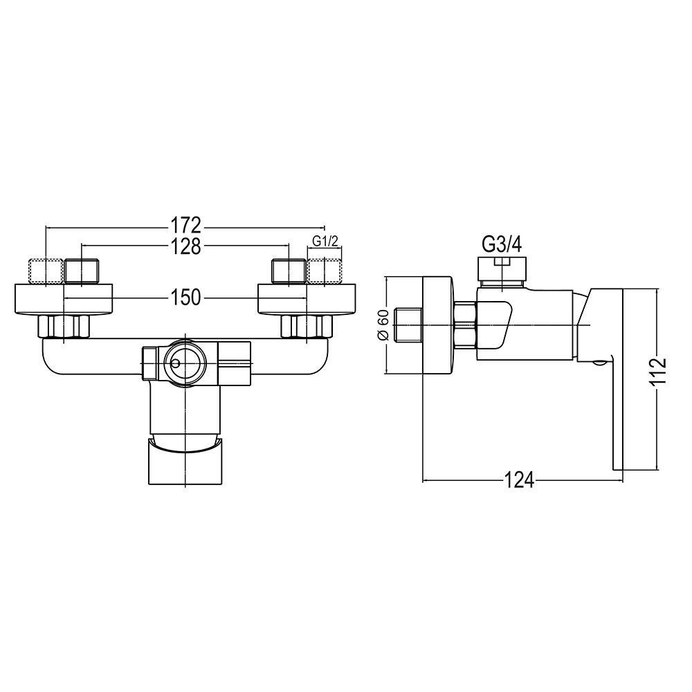 Grifo Columna Ducha monomando PINEDA CROMO brillo - Imagen 5