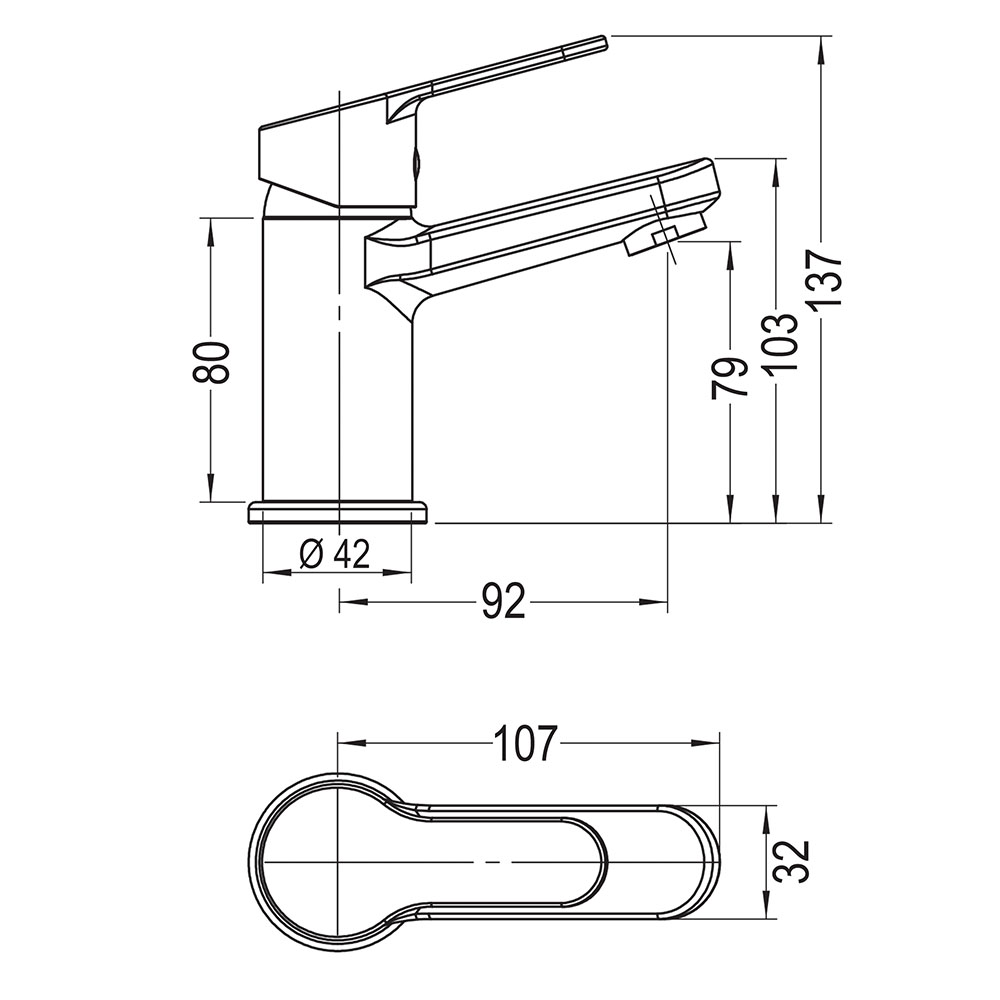 Grifo de Lavabo monomando PRIME CROMO brillo - Imagen 4