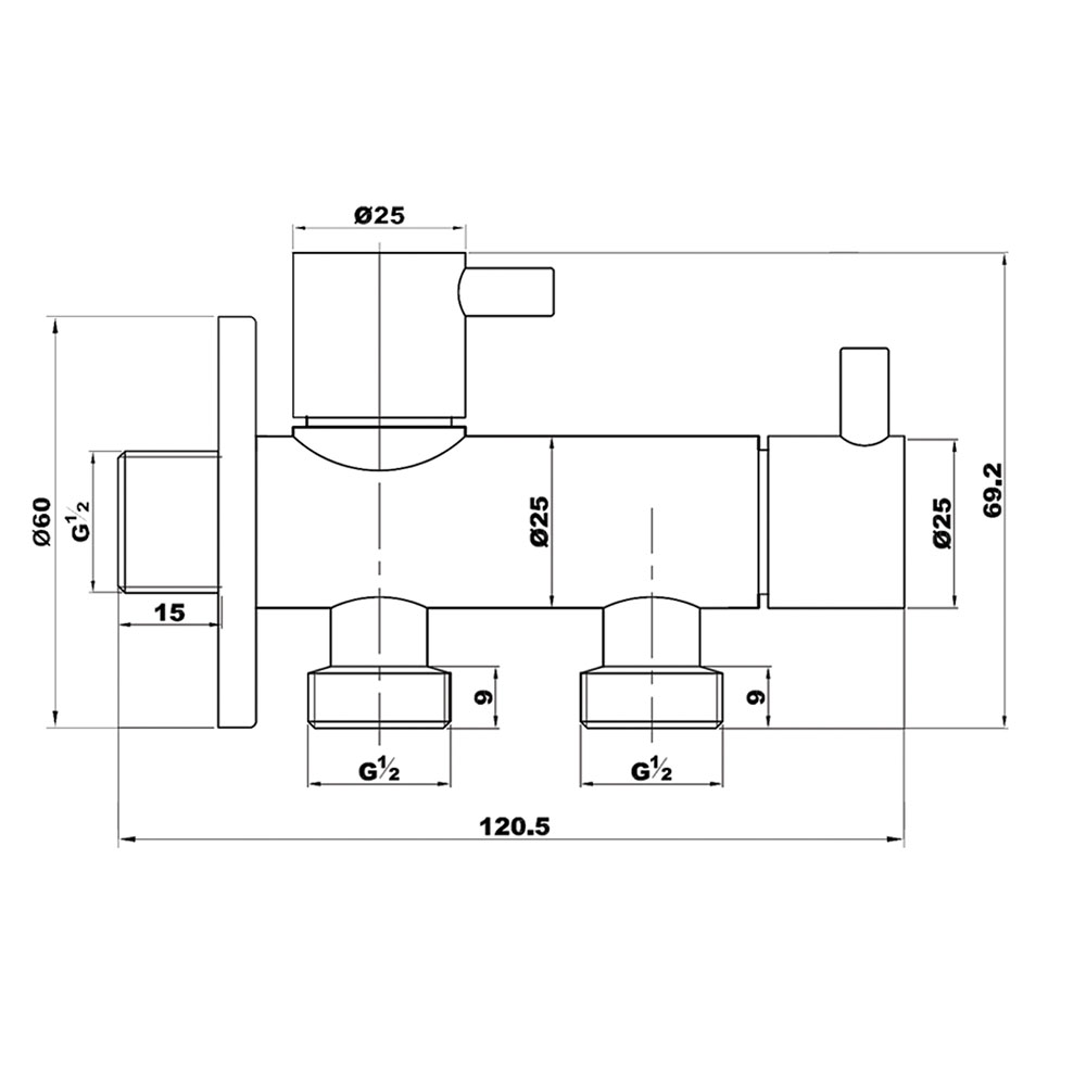 Grifo WC HIGIENE ÍNTIMA 1 agua NEGRO MATE - Imagen 5