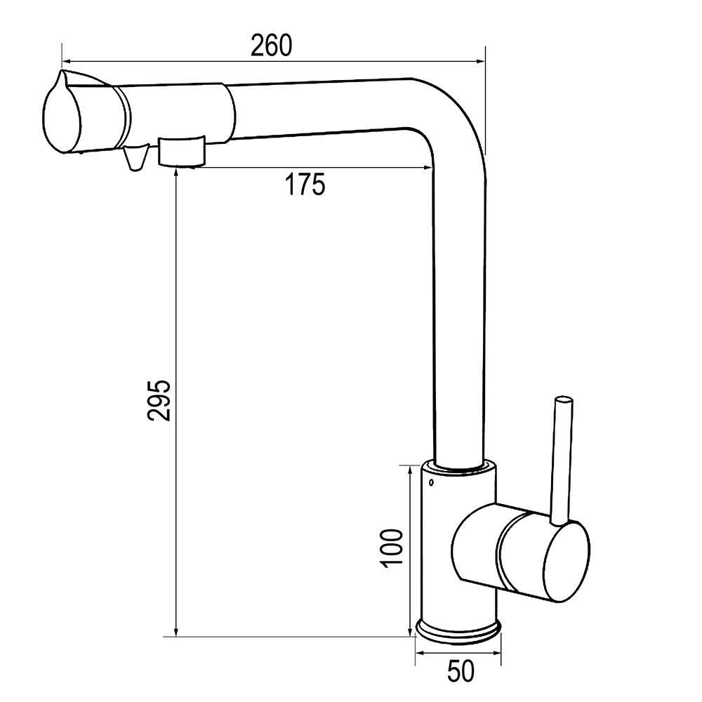 Grifo Cocina osmosis monomando cromo brillo - Imagen 5