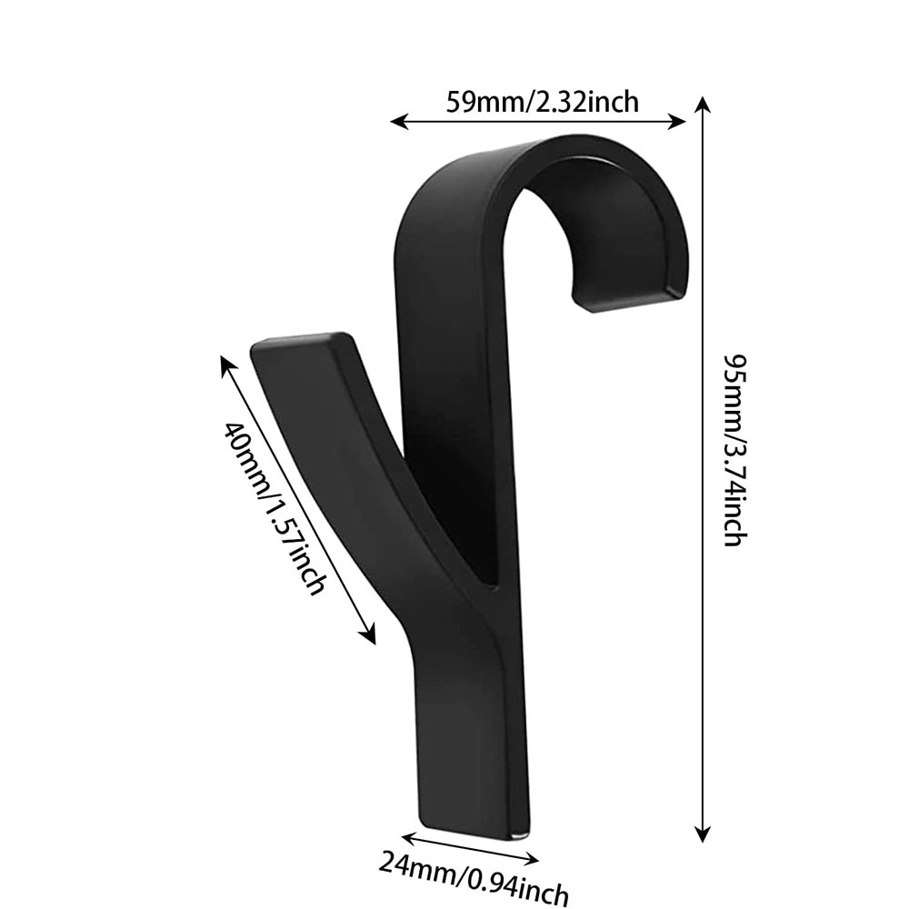 Pack 3 Ganchos Radiador Secatoallas NEGRO Mate ABS Resistentes - Imagen 5