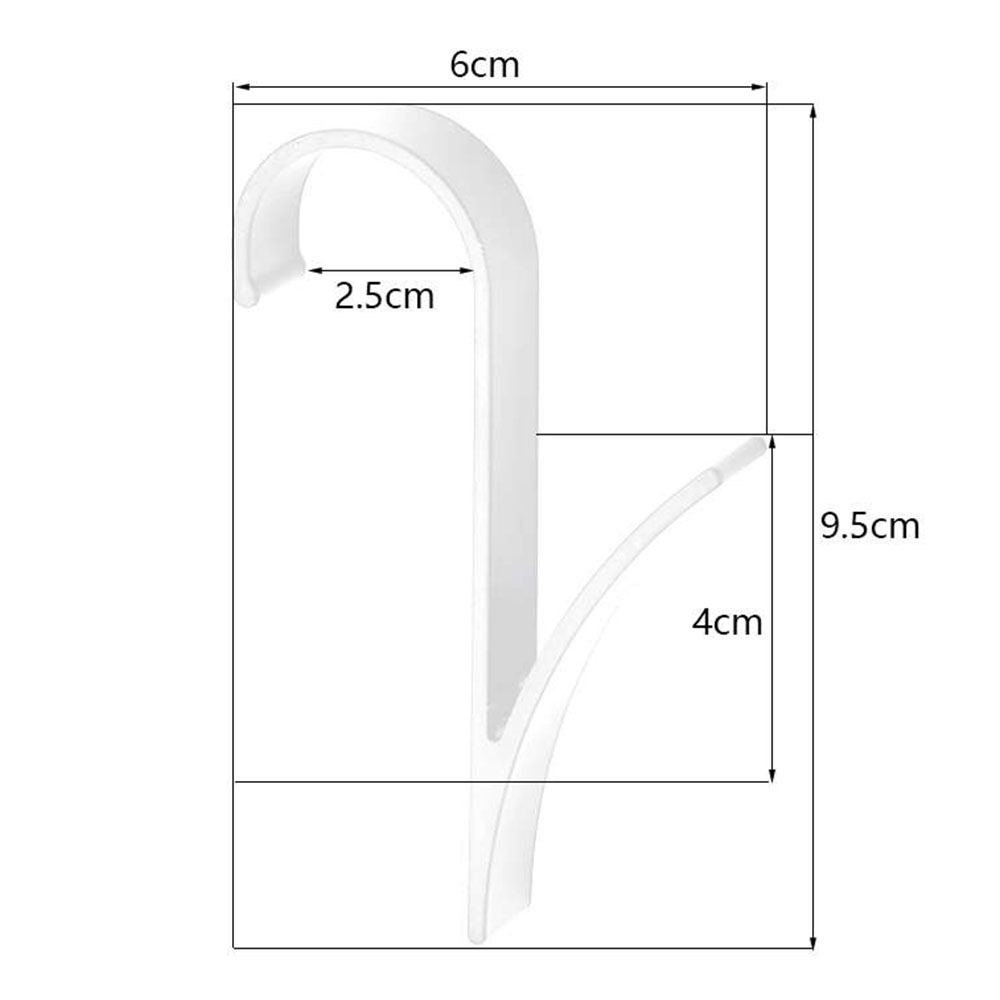 Pack 3 Ganchos Radiador Secatoallas BLANCO Mate ABS Resistentes - Imagen 5