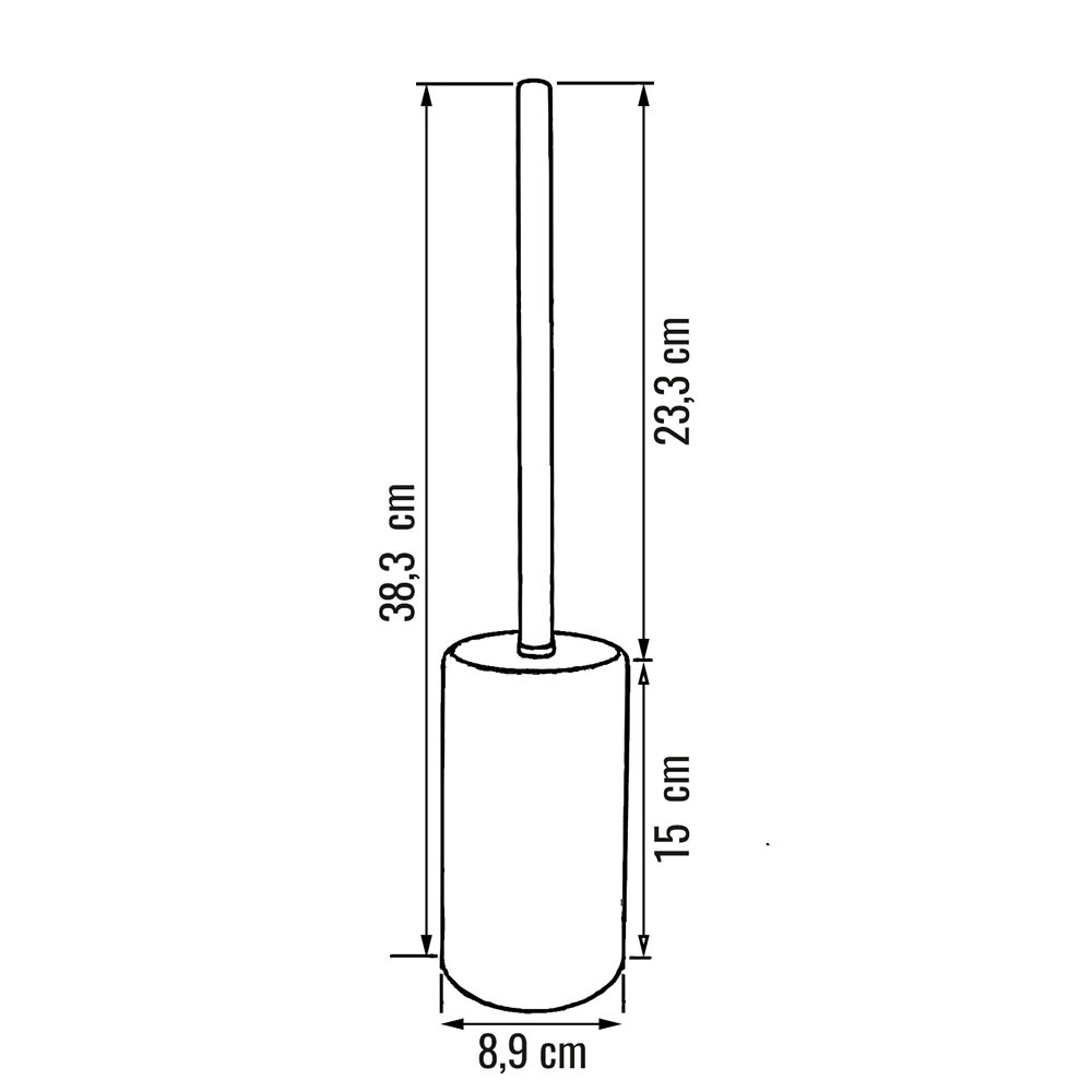 Escobillero redondo NEGRO MATE - Imagen 5