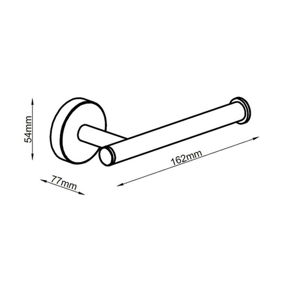 Portarrollos MEDINA de 16,2 cm CROMO brillo - Imagen 4