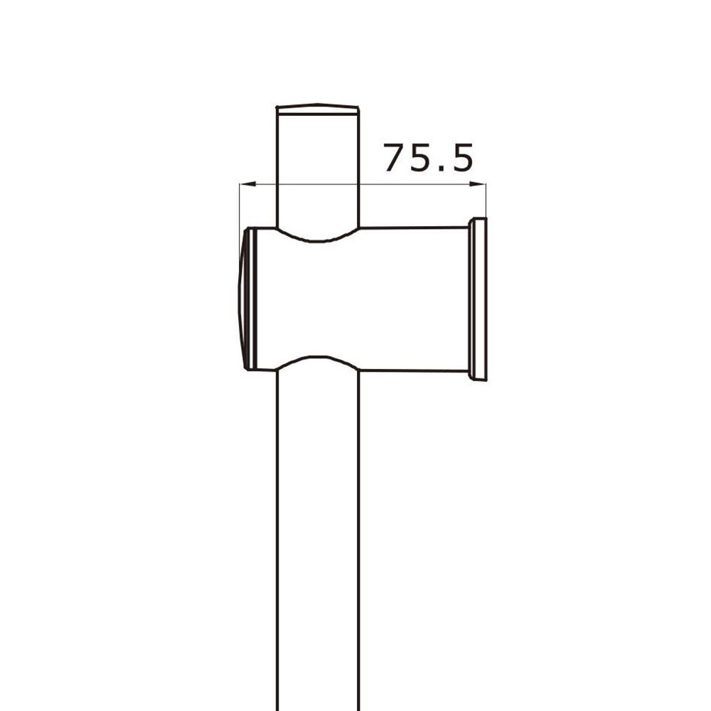 Soporte para barra de ducha ARAGONES cromo brillo fabricado en ABS - Imagen 4