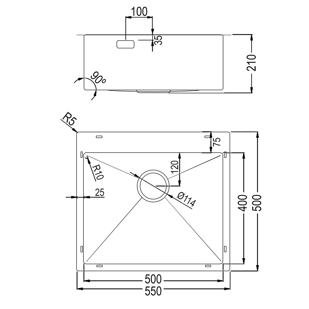 Fregadero SOLAPA cepillado - Imagen 4