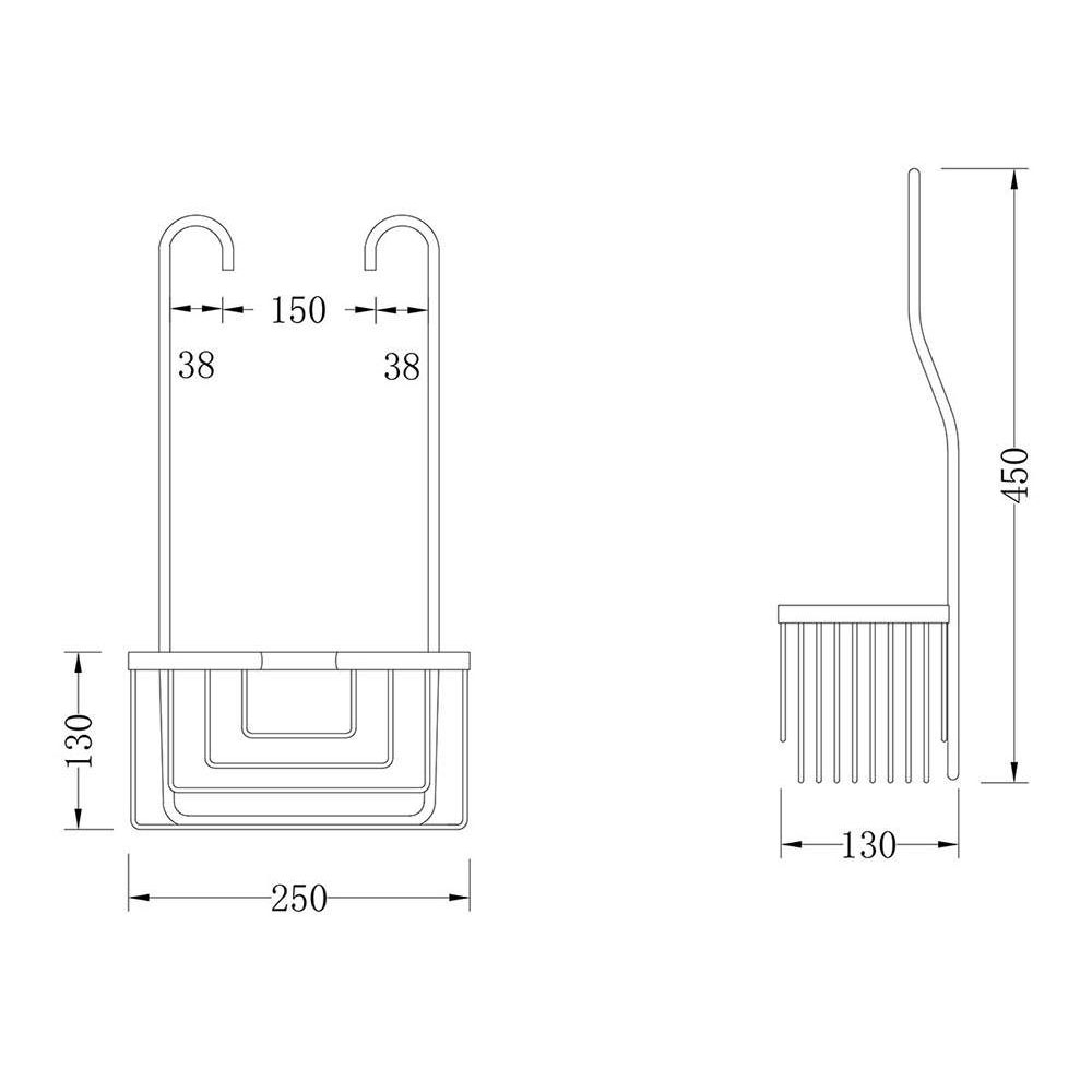 Pack columna y portagel termostático cuadrada NEGRO mate - Imagen 5