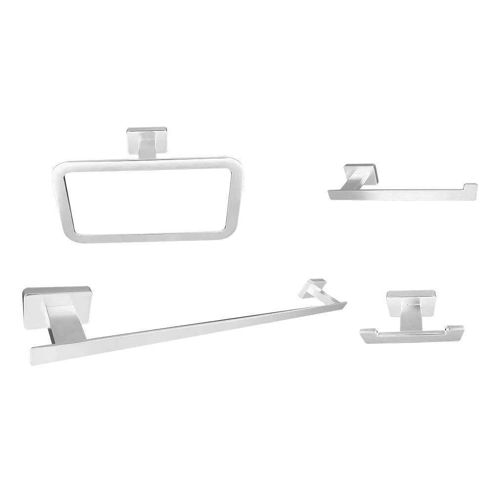 Pack 4 accesorios de baño BLANCO mate