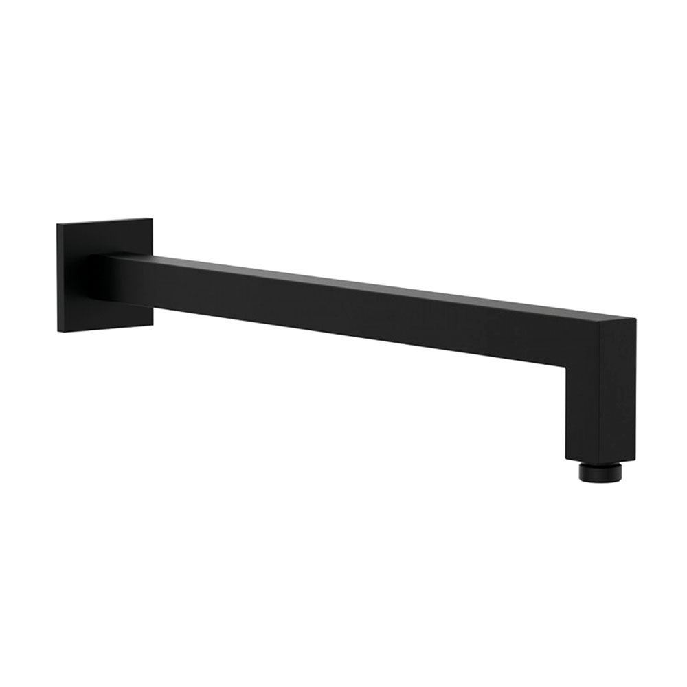 Brazo de Ducha Soporte de pared cuadrado de 40 cm NEGRO MATE