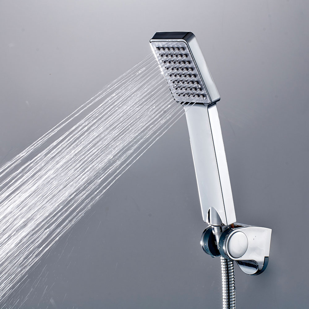 Maneral Mango de Ducha 1 posición cuadrado CROMO brillo fabricado en ABS - Imagen 8