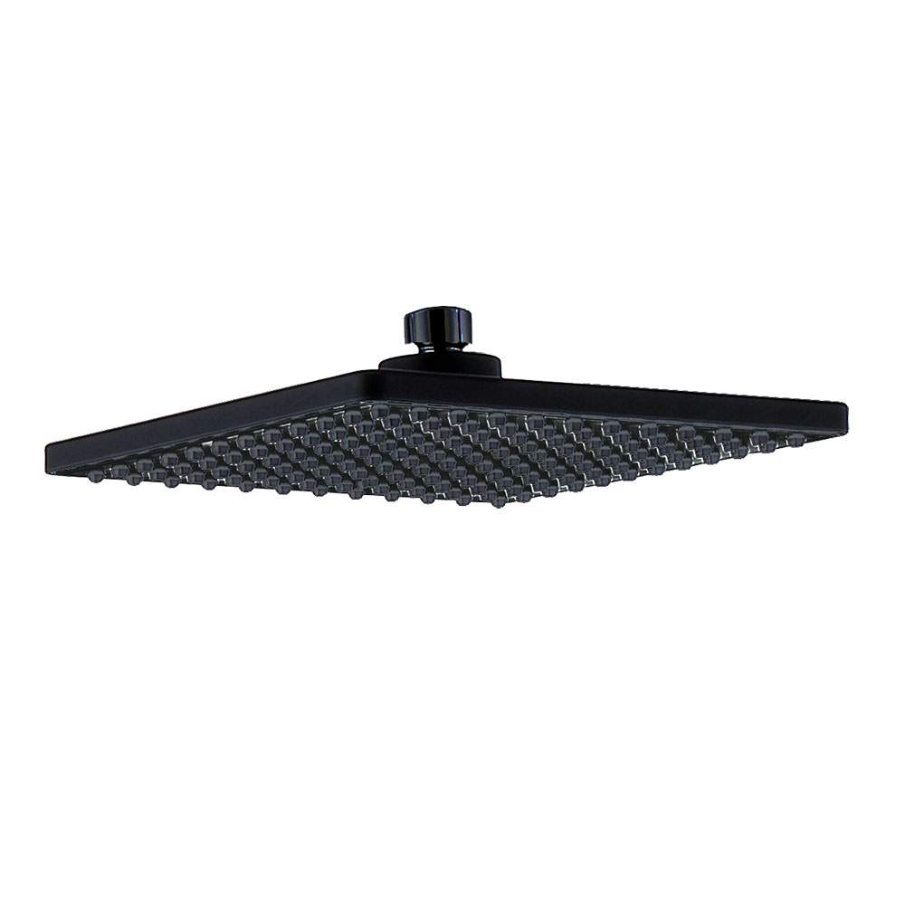 Duchon rociador cuadrado de 20x20 cm NEGRO mate fabricado en ABS - Imagen 2