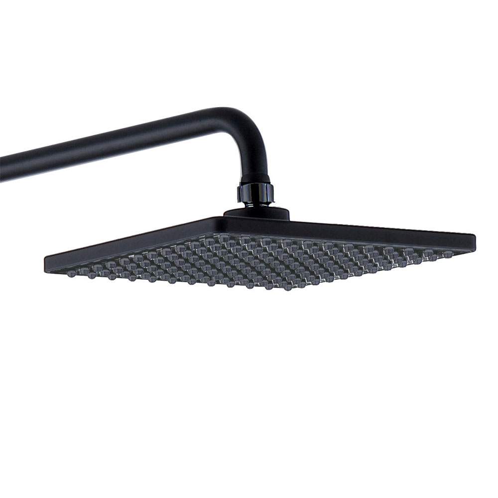 Duchon rociador cuadrado de 20x20 cm NEGRO mate fabricado en ABS - Imagen 6