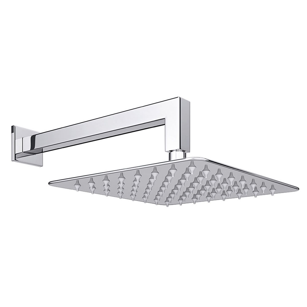 Brazo de Ducha Soporte de pared cuadrado de 40 cm CROMO brillo - Imagen 5