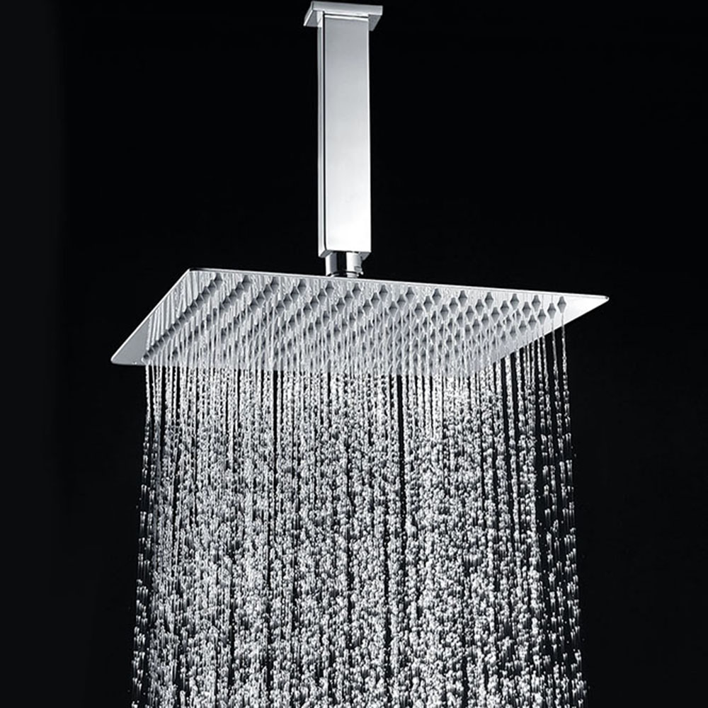 Brazo de Ducha Soporte de techo cuadrado de 20 cm CROMO brillo - Imagen 6