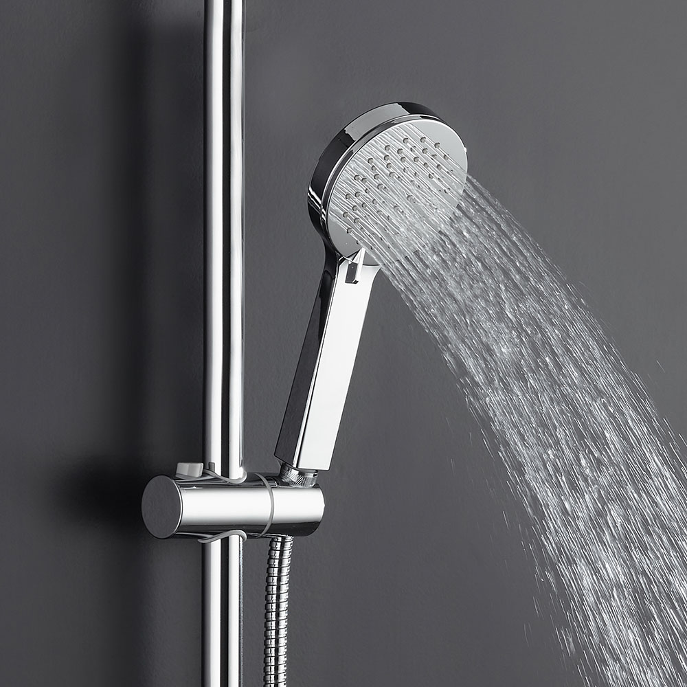 Maneral Mango de Ducha 3 posiciones SALAS redondo CROMO brillo fabricado en ABS - Imagen 4