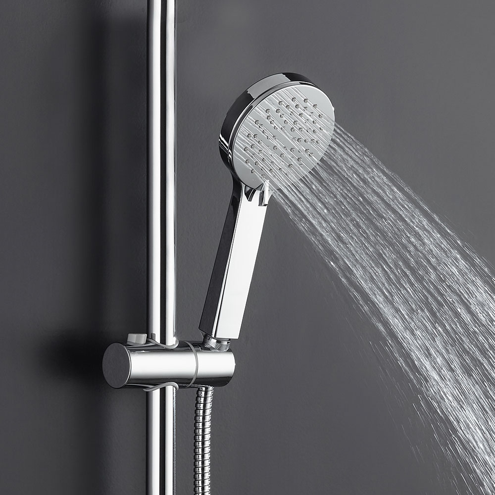 Maneral Mango de Ducha 3 posiciones SALAS redondo CROMO brillo fabricado en ABS - Imagen 5