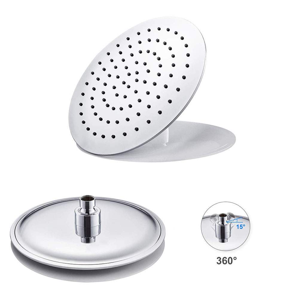 Duchon rociador redondo de 30 cm CROMO brillo - Imagen 7