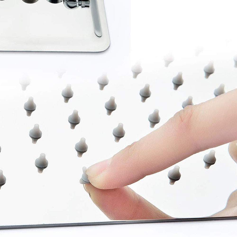 Duchon rociador cuadrado de 30x30 cm CROMO brillo - Imagen 3