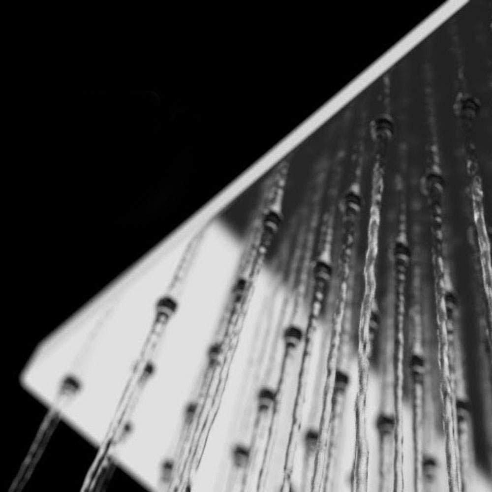 Duchon rociador cuadrado de 30x30 cm CROMO brillo - Imagen 8