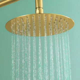 Duchon rociador redondo de 25 cm ORO cepillado