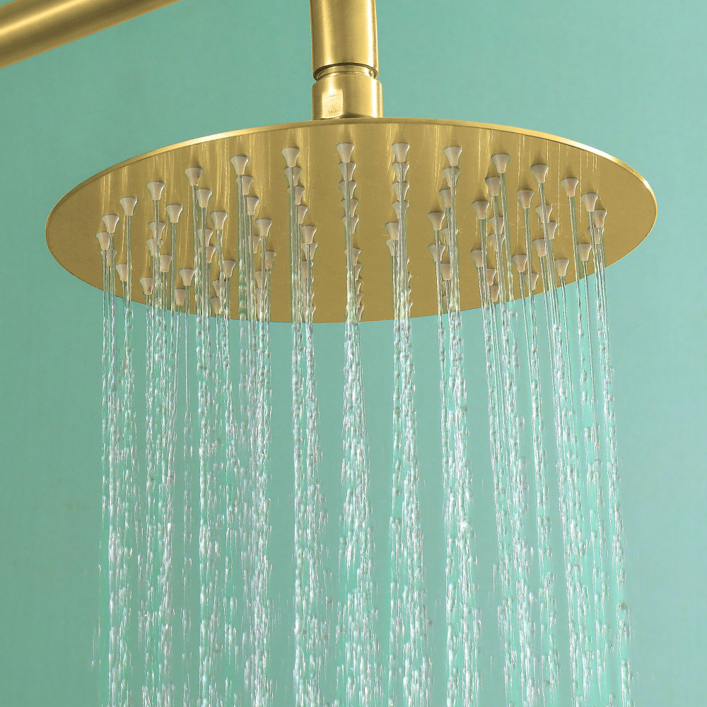 Duchon rociador redondo de 25 cm ORO cepillado