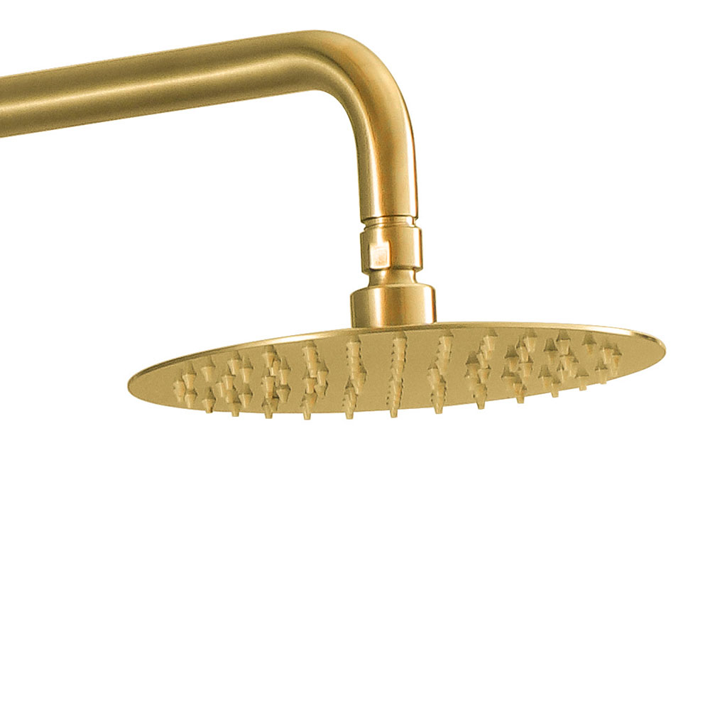 Duchon rociador redondo de 25 cm ORO cepillado - Imagen 4