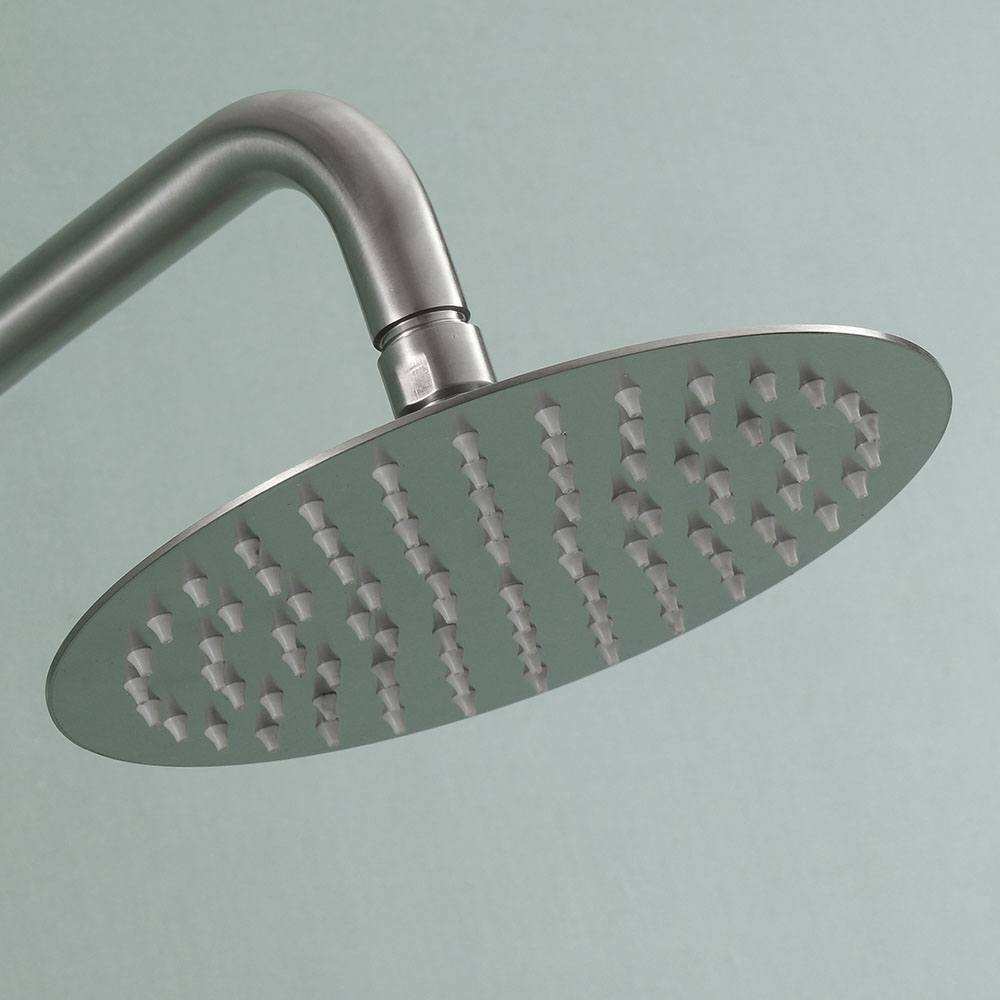 Duchon rociador redondo de 25 cm NIQUEL cepillado - Imagen 4