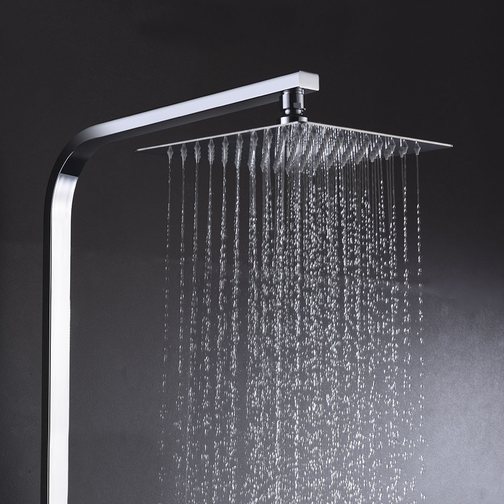 Columna Ducha termostática EXTRAPLANA cuadrada de 80-120 cm CROMO brillo - Imagen 7