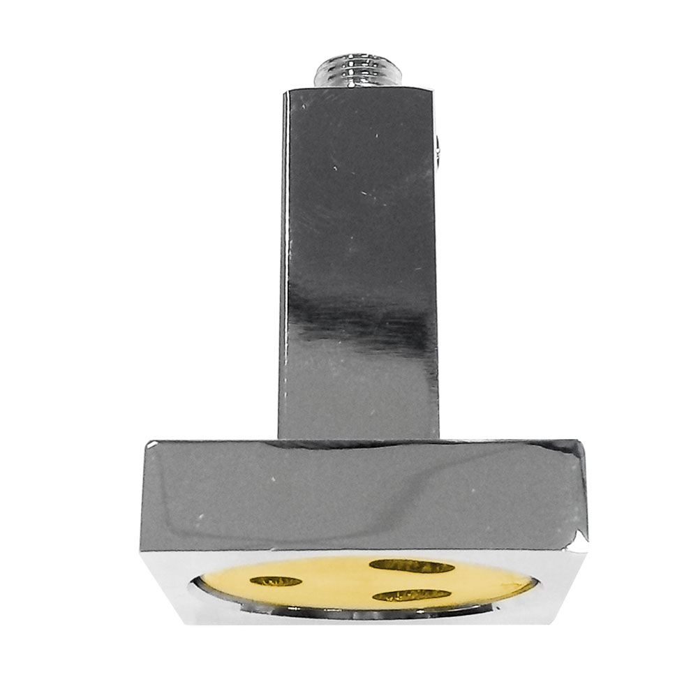 Soporte cuadrada cromo brillo - Imagen 2