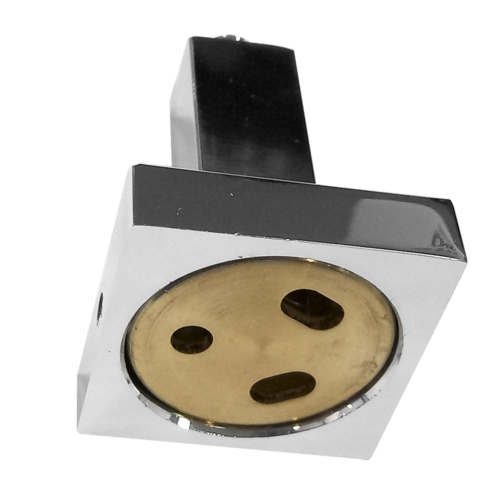 Soporte cuadrada cromo brillo - Imagen 4