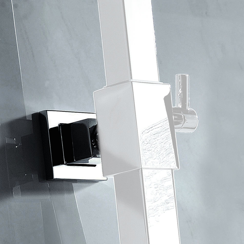 Soporte cuadrada cromo brillo - Imagen 5