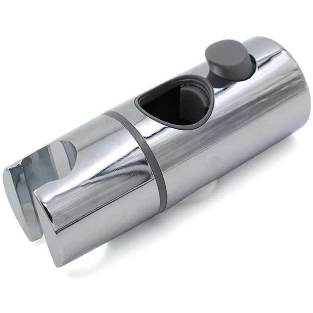 Soporte para barra de ducha redondo CROMO brillo fabricado en ABS - Imagen 3