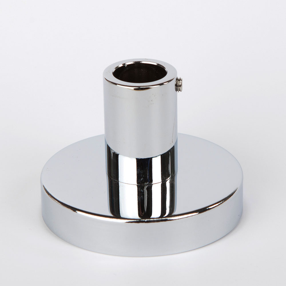 Soporte redonda cromo brillo - Imagen 2