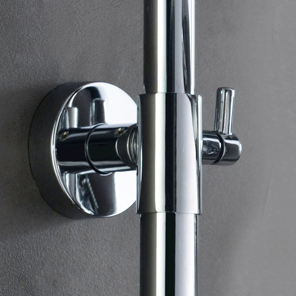 Columna Ducha extralarga termostática redonda de 100-150 cm CROMO brillo - Imagen 7