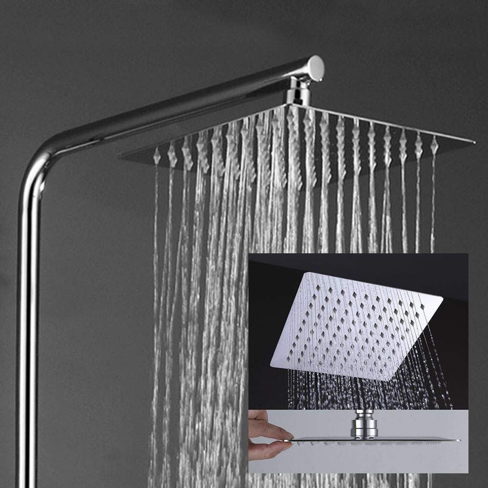 Columna Ducha monomando ATICA cuadrada de 79-125 cm CROMO brillo - Imagen 6