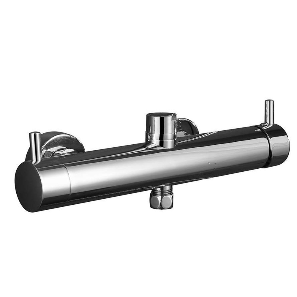 Columna Ducha monomando TORRES redonda de 83-126 cm CROMO brillo - Imagen 7