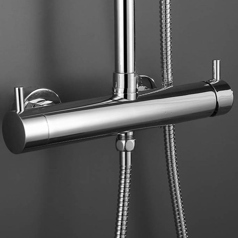 Columna Ducha monomando VERGARA cuadrada de 83-126 cm CROMO brillo - Imagen 3