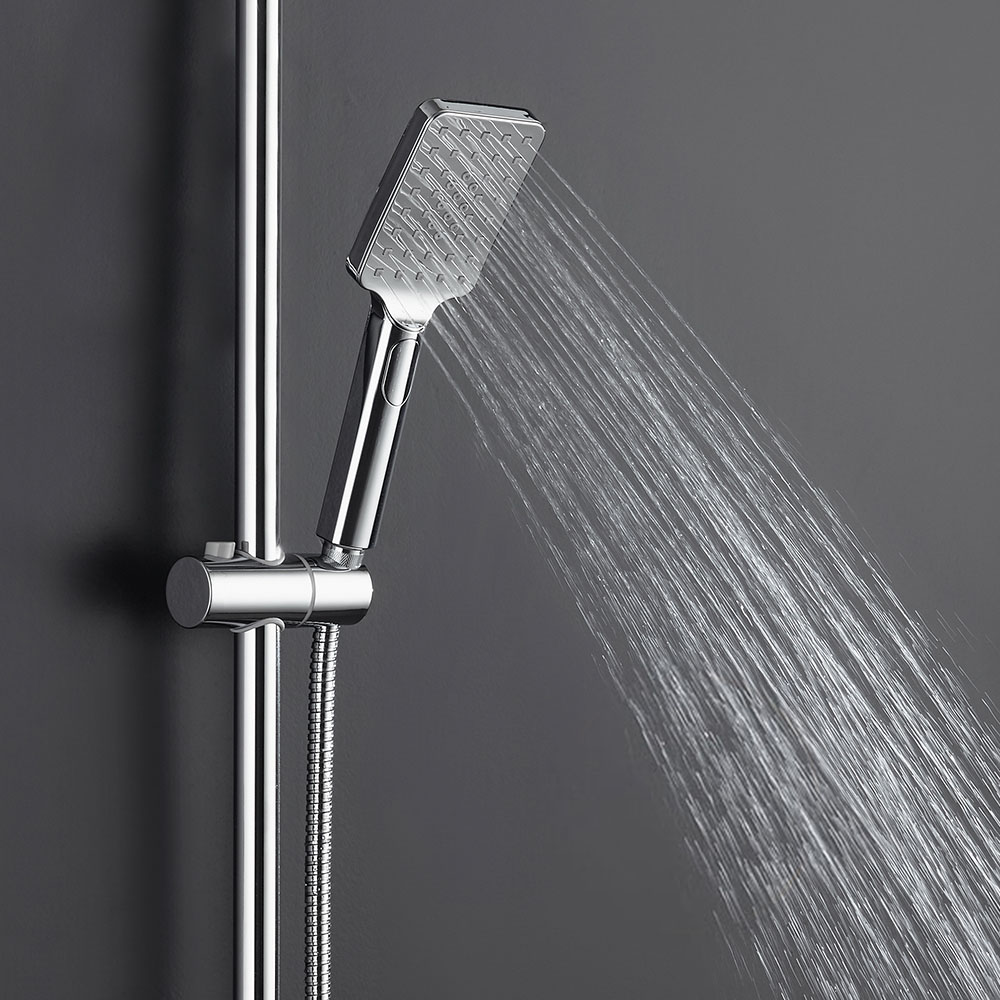 Columna Ducha termostática EXTRAPLANA cuadrada de 85-127 cm CROMO brillo - Imagen 4