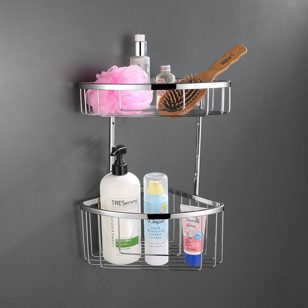 Portagel doble ACOSTA esquina CROMO brillo