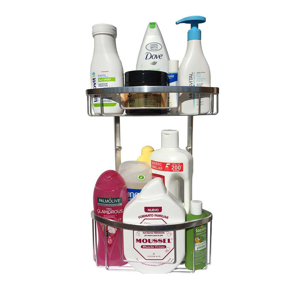 Portagel doble ACOSTA esquina CROMO brillo - Imagen 3