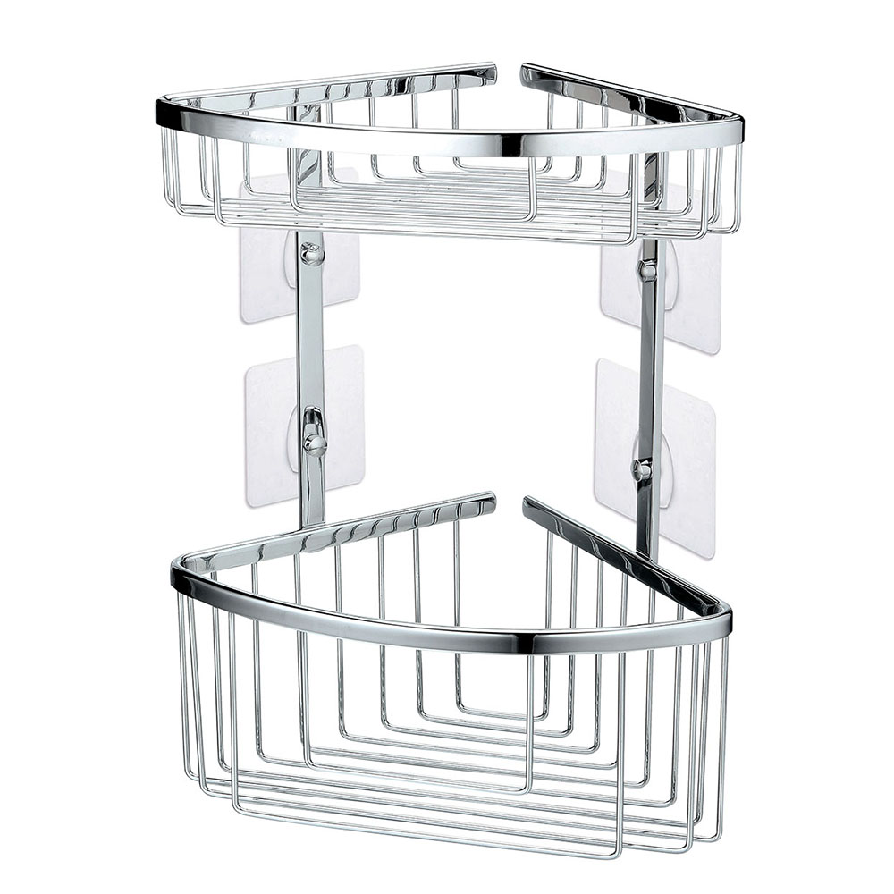 Portagel doble ACOSTA esquina CROMO brillo - Imagen 4