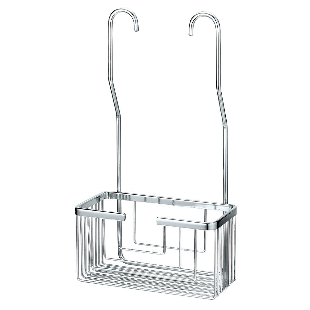 Portagel con ganchos ALBENIZ rectangular CROMO brillo - Imagen 2