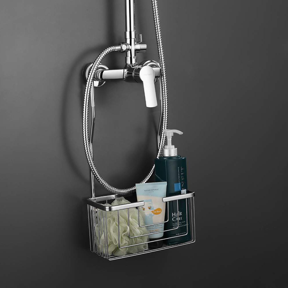 Portagel con ganchos ALBENIZ rectangular CROMO brillo - Imagen 4