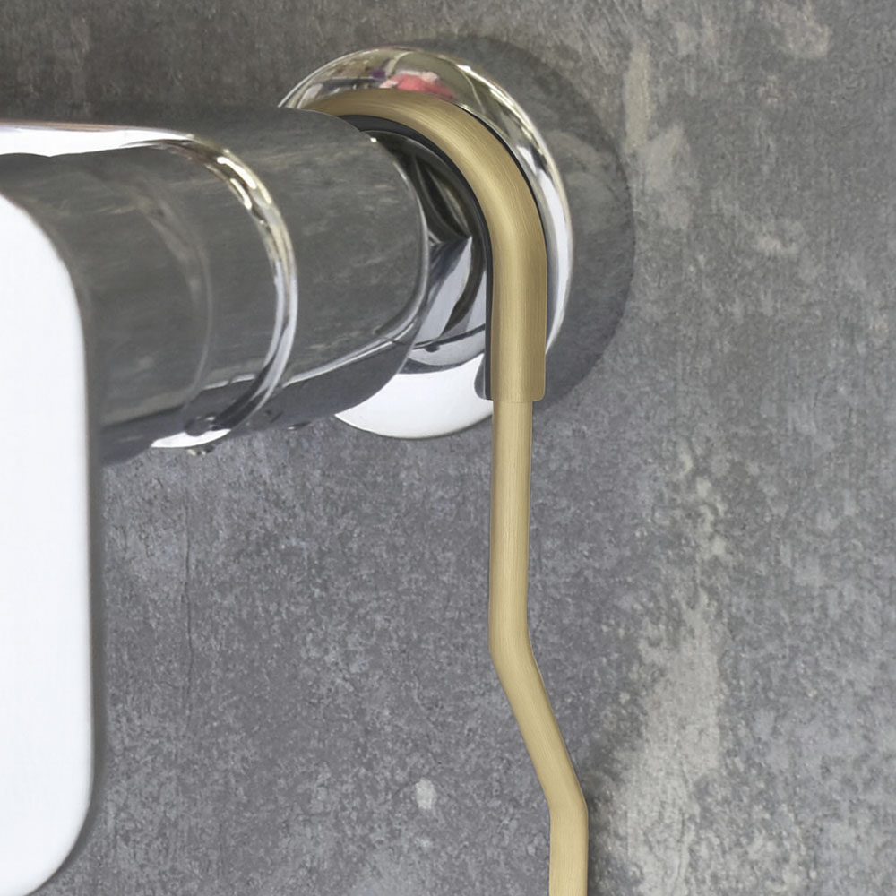 Portagel con ganchos LUNA rectangular ORO CEPILLADO - Imagen 4