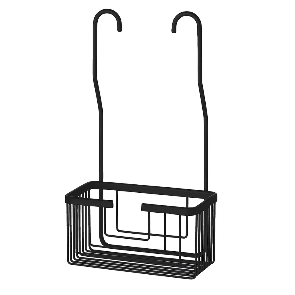 Portagel con ganchos ECLIPSE rectangular NEGRO mate - Imagen 2